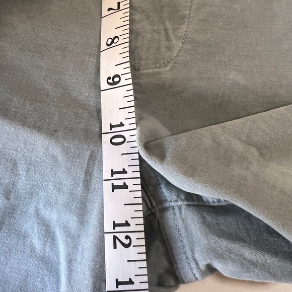 Madewell Velvetteen Wide Leg Crop Pants Dusty Rain Drop Blue High Rise 27 - Picture 6 of 11